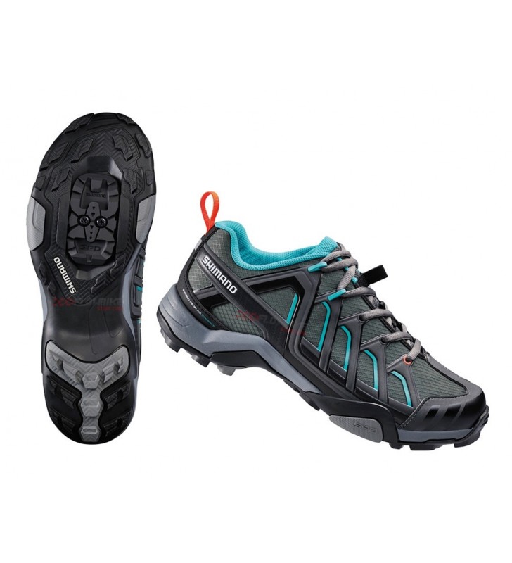 Zapatillas Shimano Monta a Mujer SH WM34 Touring Negro Azul